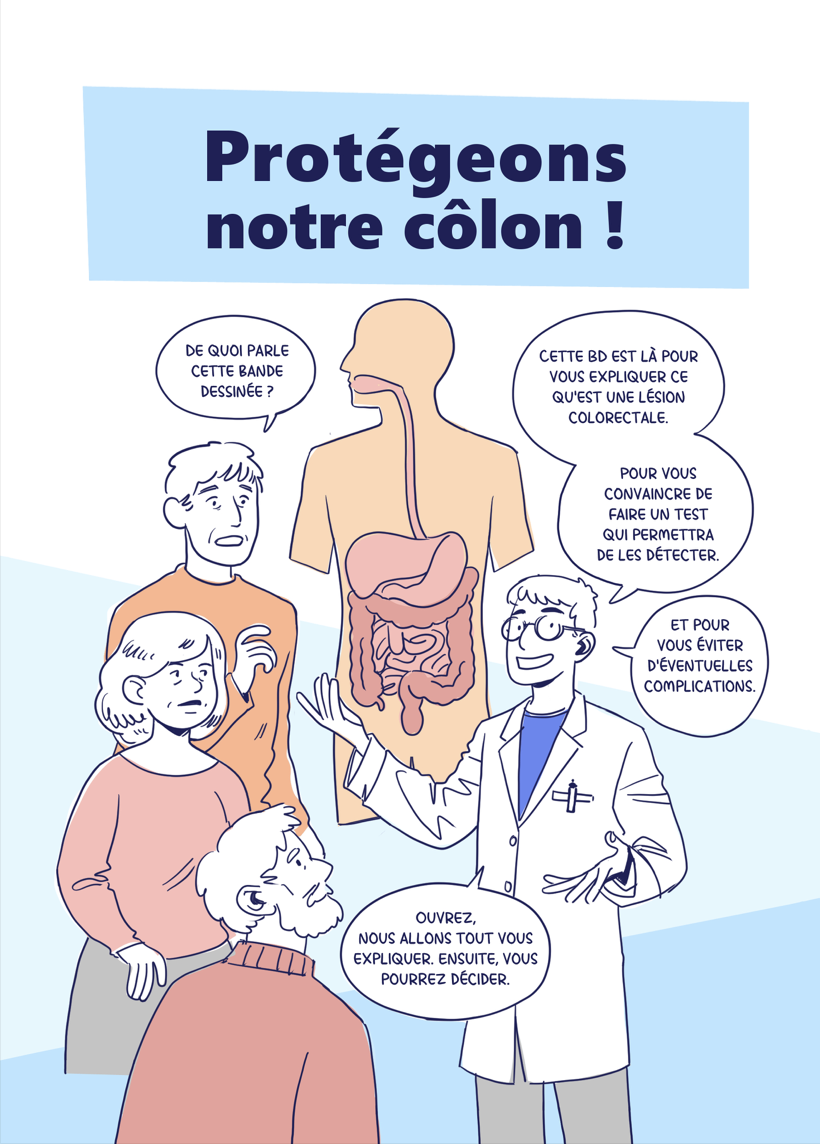 bande dessinée "protégeons notre côlon ! "