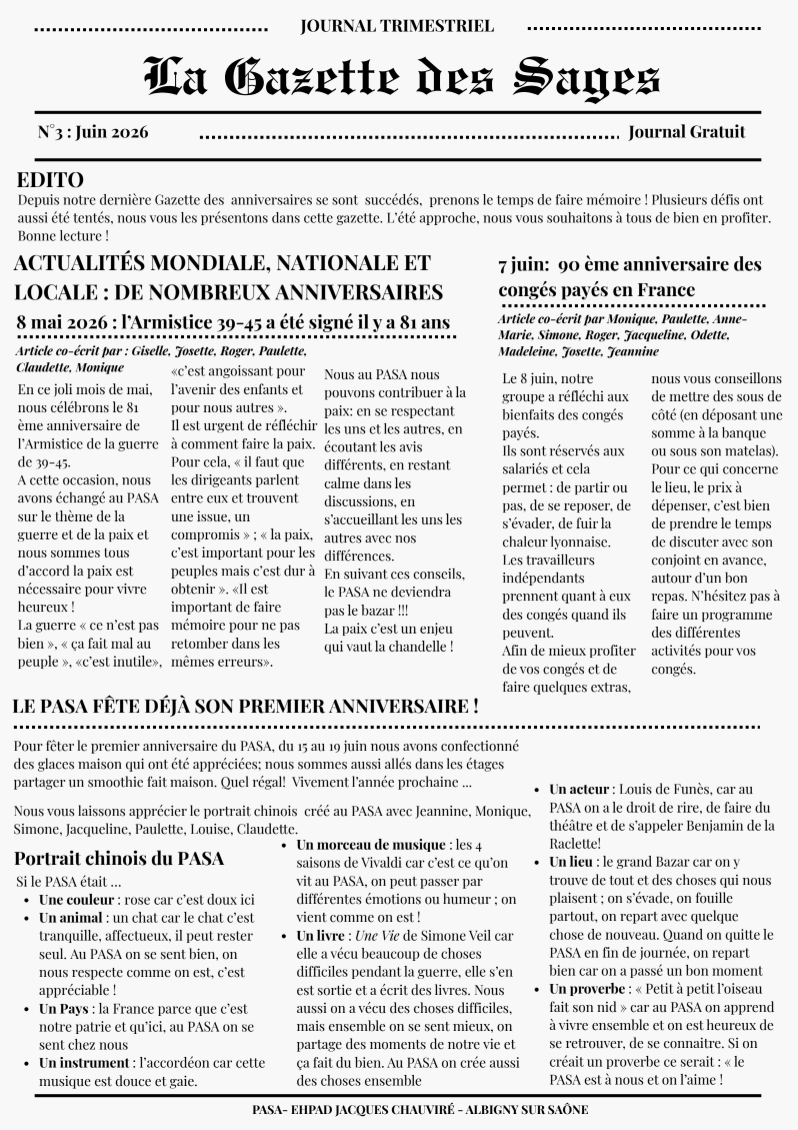 Gazette des Sages